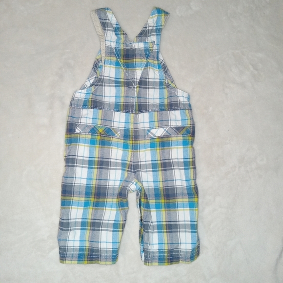 Genuine Kids by Oshkosh Plaid Overall Pants size 6M - Picture 2 of 5